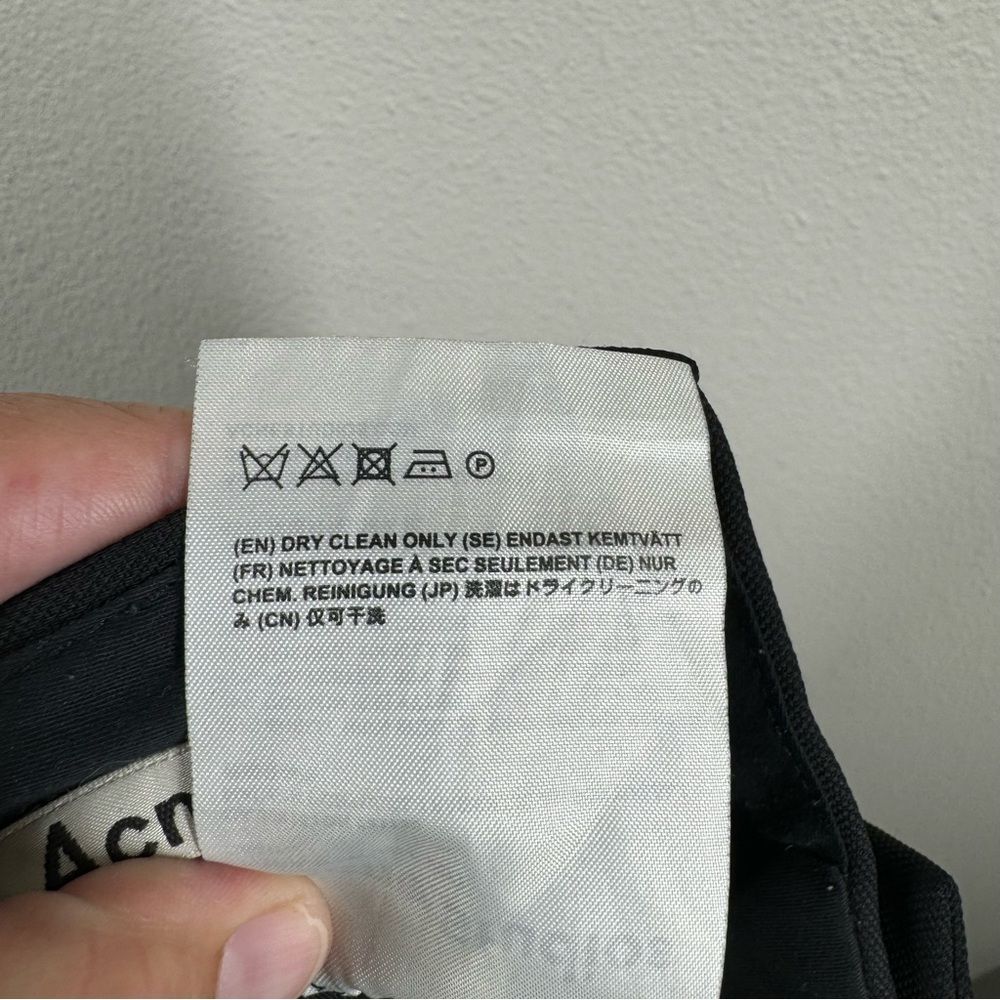 Acne Studios 'Trea Struct Wo' Cropped Wool Trouse… - image 8